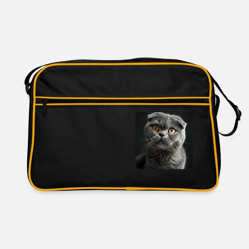 Scottish Fold Kitten Scottish Fold Cat Retro Bag