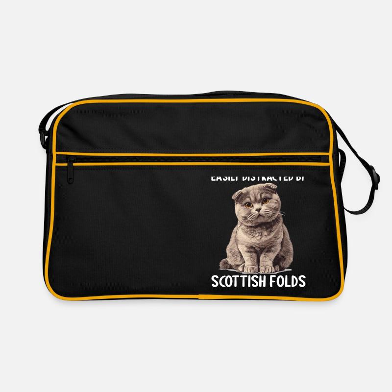 Scottish Fold Kitten Scottish Fold Cat Retro Bag