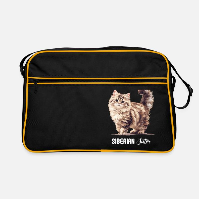 Chat Sibérien Sibirische Katze Sac Retro