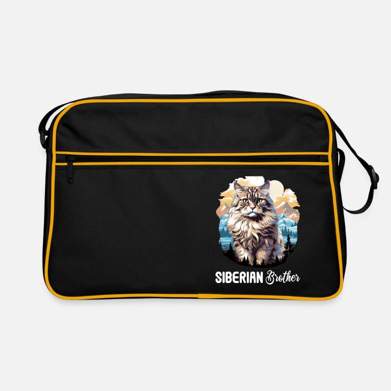 Chat Sibérien Sibirische Katze Sac Retro