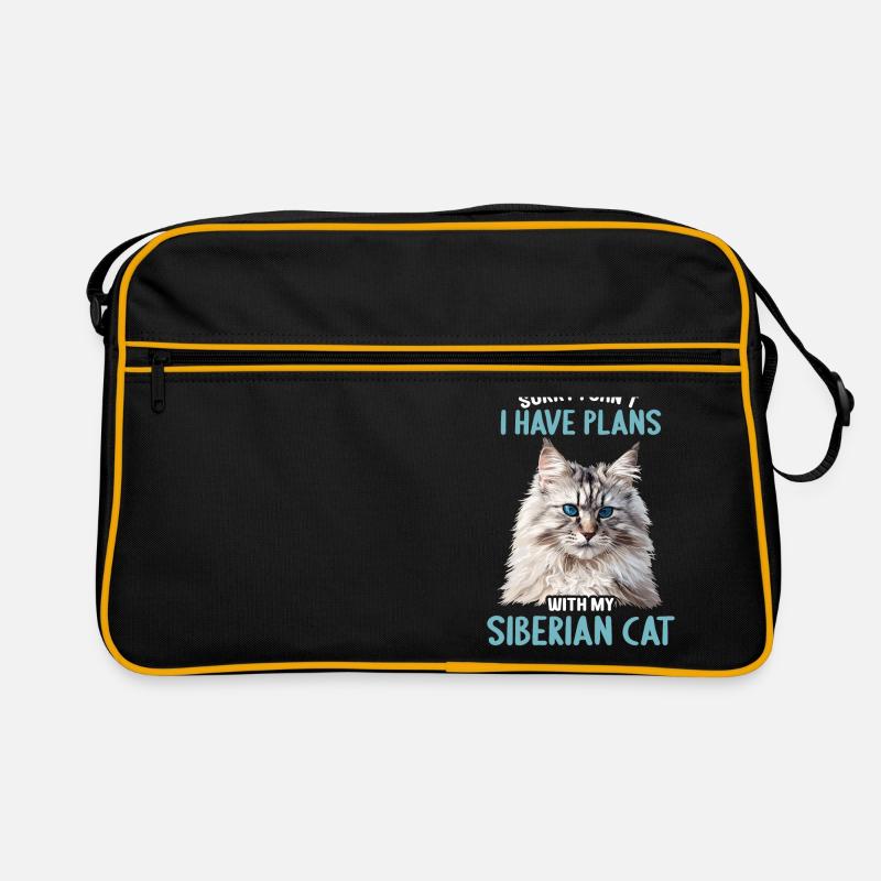 Siberian Cat Sibirische Katze Retro Tasche