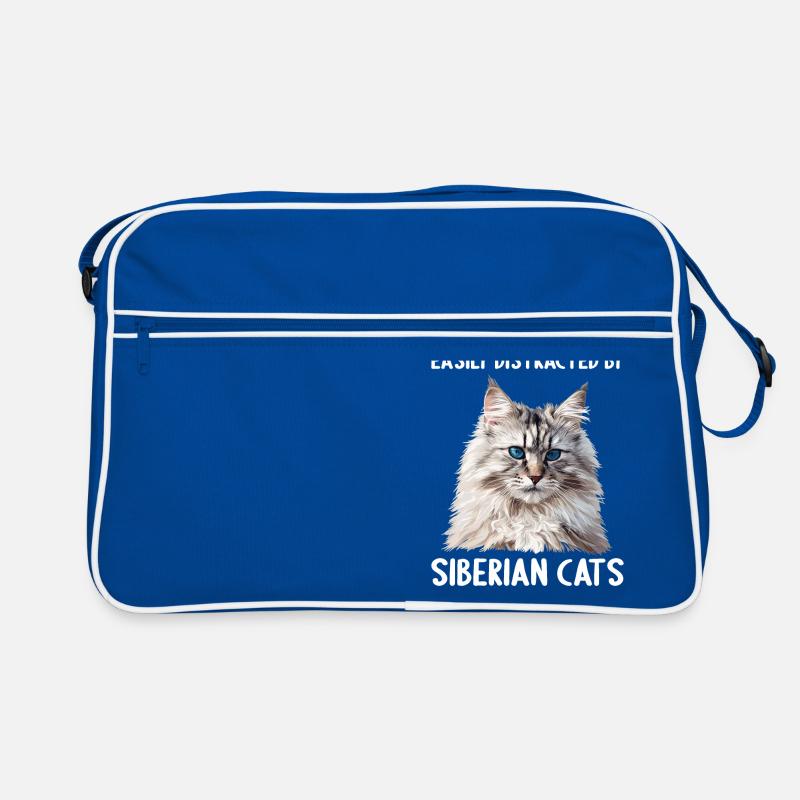 Siberian Cat Sibirische Katze Retro Tasche