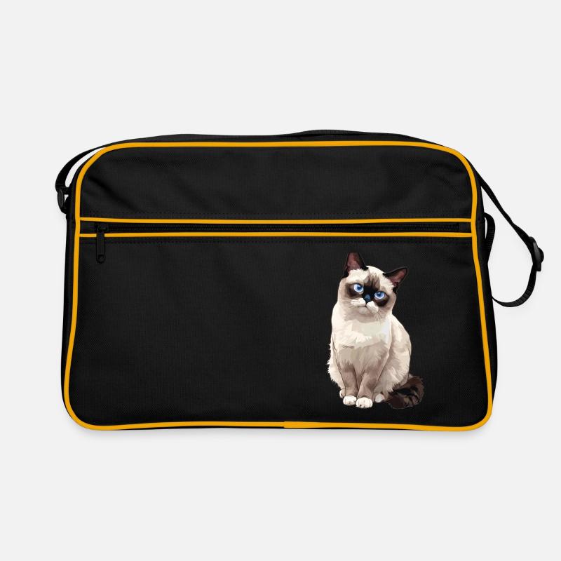 Snowshoe Kitten Snowshoe Cat Retro Bag
