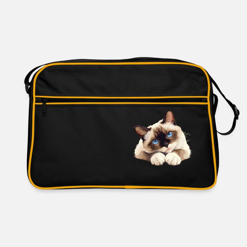 Snowshoe Kitten Snowshoe Cat Retro Bag