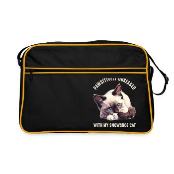 Chaton raquette Chat raquette - Sac Retro - noir/or - Devant