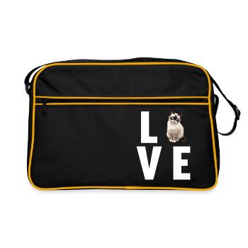 Chaton raquette Chat raquette - Sac Retro - noir/or - Devant