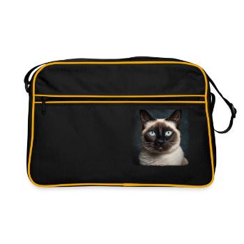 Chaton raquette Chat raquette - Sac Retro - noir/or - Devant