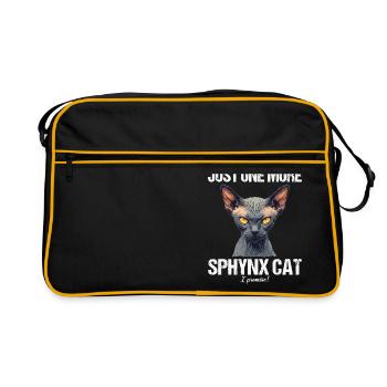 Chaton Sphynx Chat Sphynx - Sac Retro - noir/or - Devant