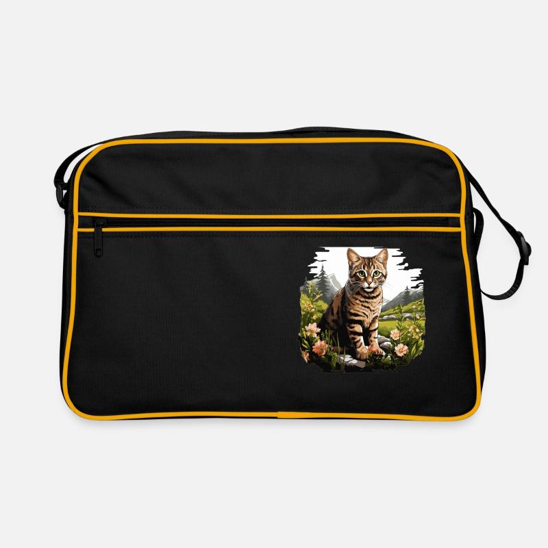 Tabby Kitten Tabby Cat Retro Bag