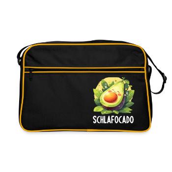 Schlafocado Chemise de nuit officielle - Sac Retro - noir/or - Devant