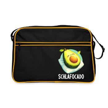 Schlafocado Chemise de nuit officielle - Sac Retro - noir/or - Devant