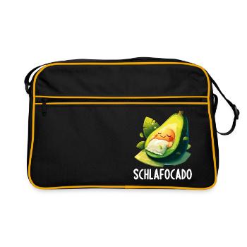 Schlafocado Chemise de nuit officielle - Sac Retro - noir/or - Devant