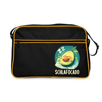 Schlafocado Chemise de nuit officielle - Sac Retro - noir/or - Devant