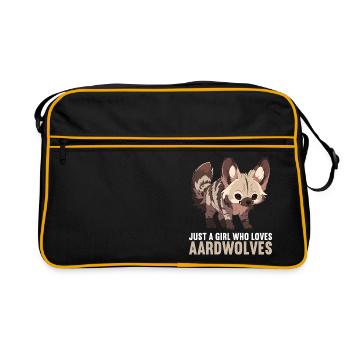 Loups d’Aardwolf - Sac Retro - noir/or - Devant