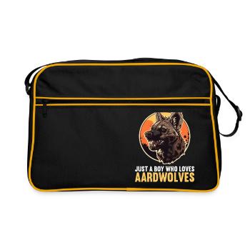 Loups d’Aardwolf - Sac Retro - noir/or - Devant