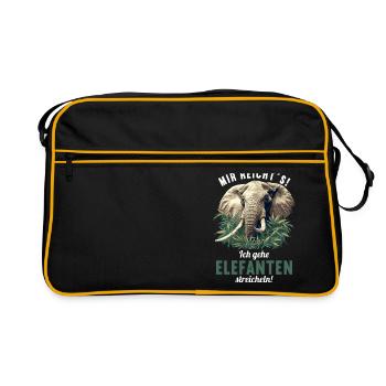 Elephant Elephant - Retro Bag - black/gold - Front