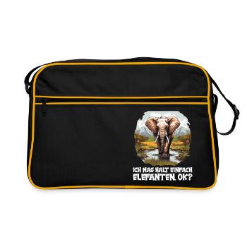 Elephant Elephant - Retro Bag - black/gold - Front