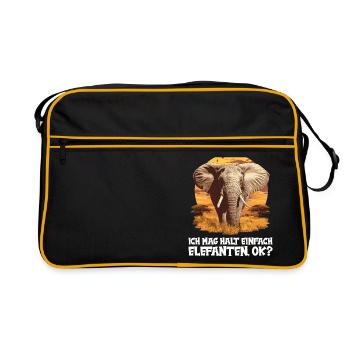 Elephant Elephant - Retro Bag - black/gold - Front