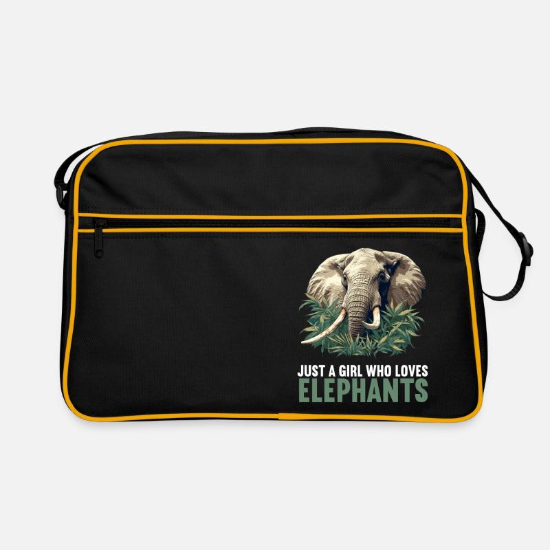 Elefanten Elefant Retro Tasche