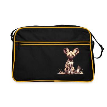 Chiens sauvages Chien sauvage - Sac Retro - noir/or - Devant