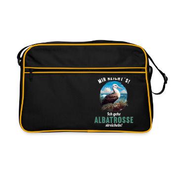 Albatross Albatrosse Albatros - Sac Retro - noir/or - Devant