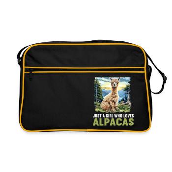 Alpaga Alpagas Alpaga - Sac Retro - noir/or - Devant