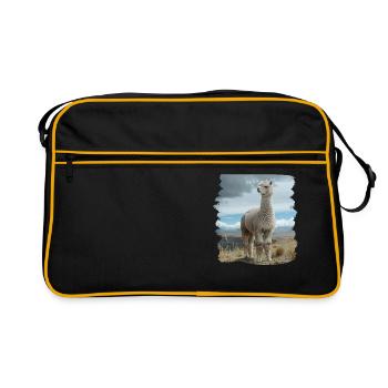 Alpaga Alpagas Alpaga - Sac Retro - noir/or - Devant