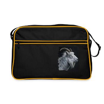 Chèvre alpine Chèvres de montagne Chèvre de montagne - Sac Retro - noir/or - Devant