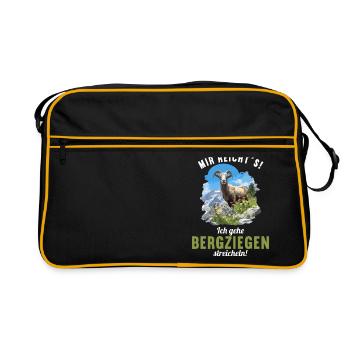 Chèvre alpine Chèvres de montagne Chèvre de montagne - Sac Retro - noir/or - Devant