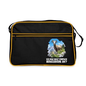 Chèvre alpine Chèvres de montagne Chèvre de montagne - Sac Retro - noir/or - Devant