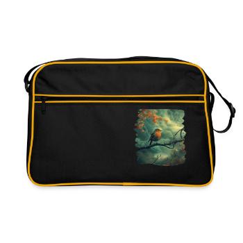Robin Rotkehlchen - Retro Bag - black/gold - Front