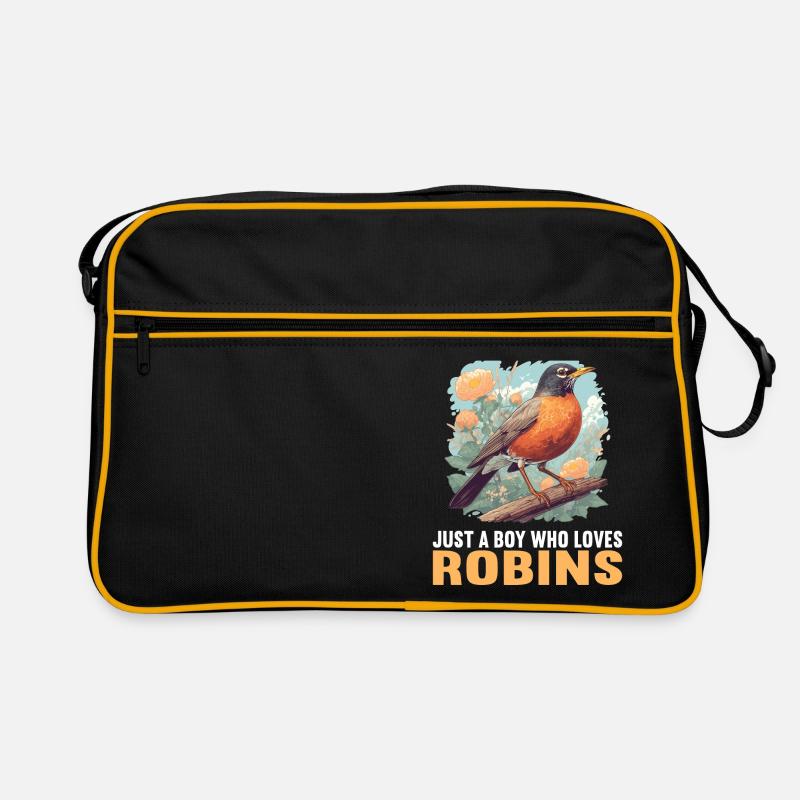 Robin Rotkehlchen Retro Tasche