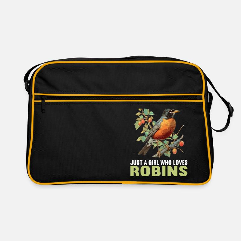 Robin Rotkehlchen Retro Tasche