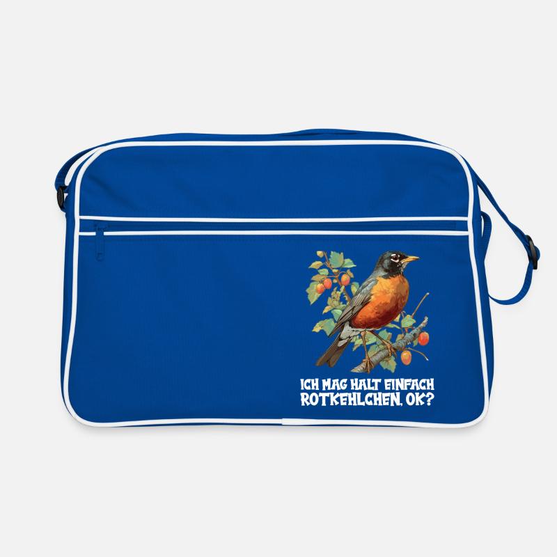 Robin Rotkehlchen Retro Tasche