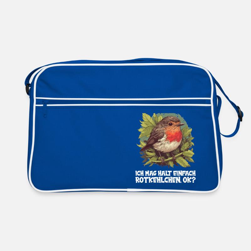 Robin Rotkehlchen Retro Tasche