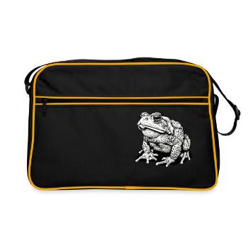 Crapaud crapaud crapaud - Sac Retro - noir/or - Devant