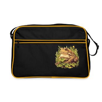 Crapaud crapaud crapaud - Sac Retro - noir/or - Devant