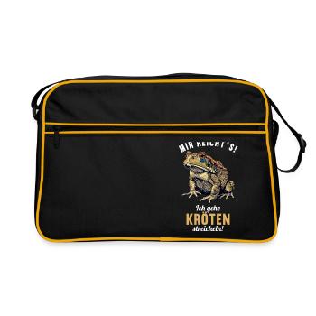 Crapaud crapaud crapaud - Sac Retro - noir/or - Devant