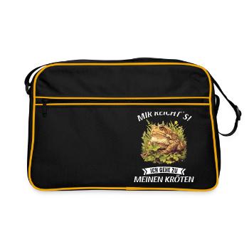 Crapaud crapaud crapaud - Sac Retro - noir/or - Devant