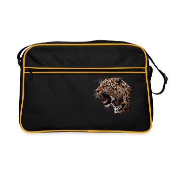 Amur Leopard Amurleoparden Amurleopard - Retro Bag - black/gold - Front