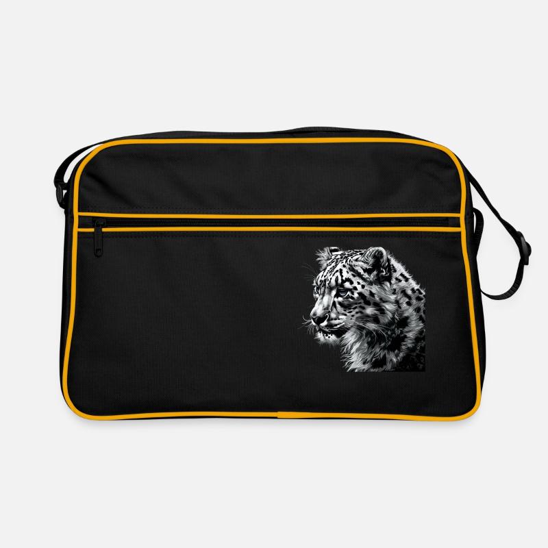 Snow Leopard Schneeleoparden Schneeleopard Retro Bag