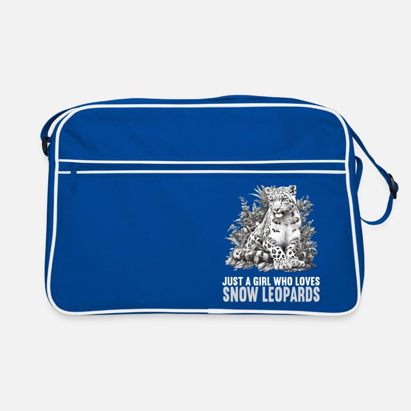 Snow Leopard Schneeleoparden Schneeleopard Retro Tasche