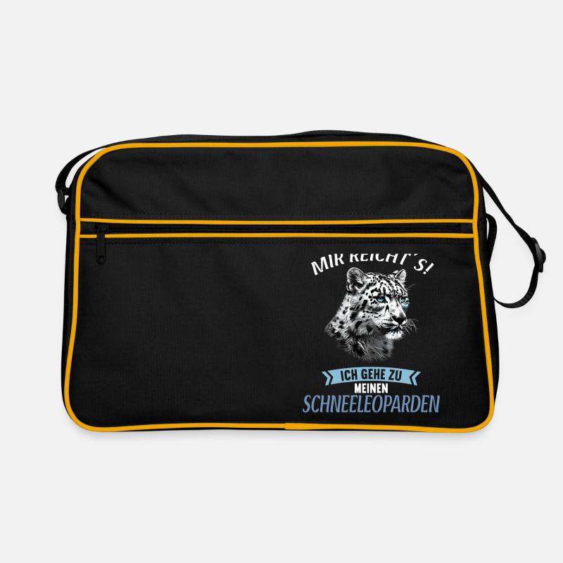Snow Leopard Schneeleoparden Schneeleopard Retro Bag