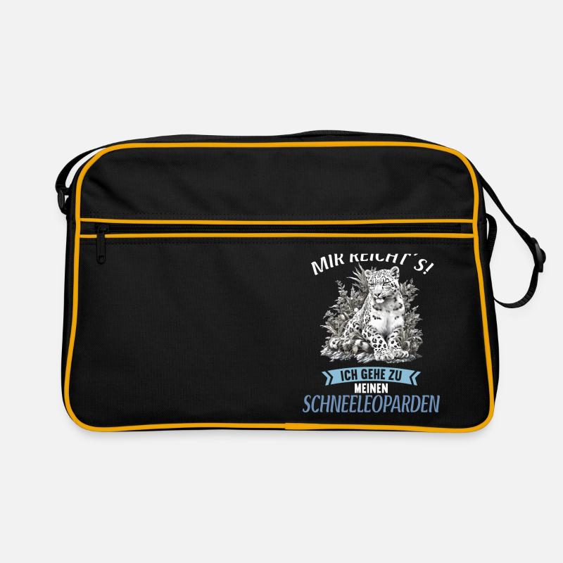 Snow Leopard Schneeleoparden Schneeleopard Retro Bag