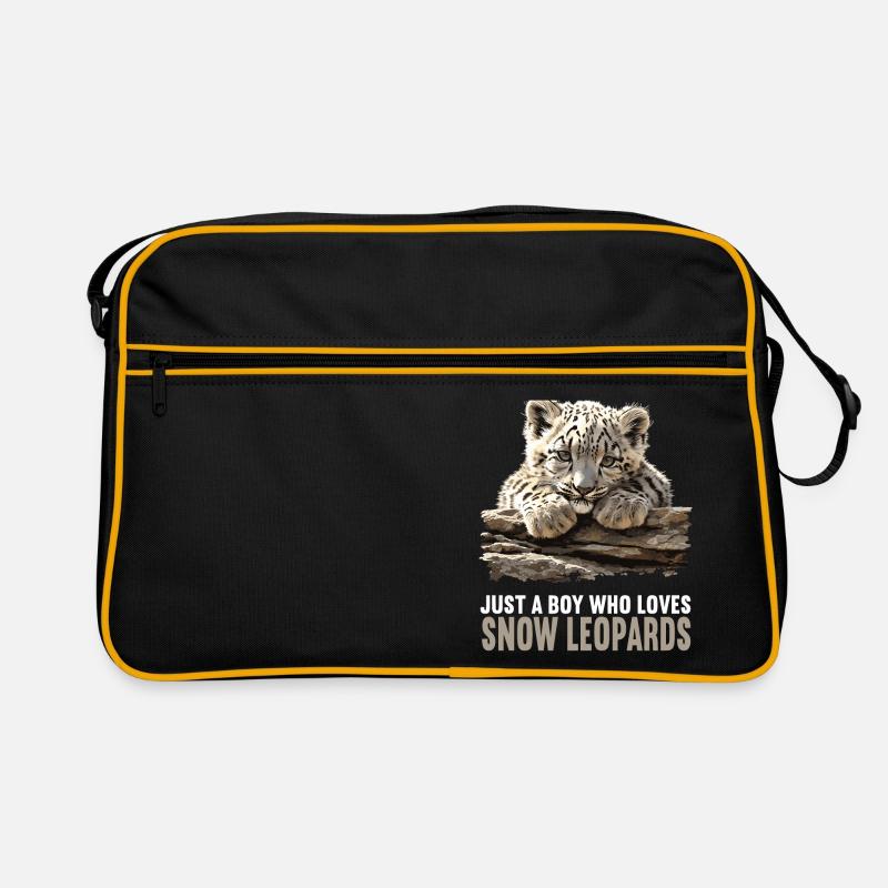 Léopard des neiges Schneeleoparden Schneeleopard Sac Retro
