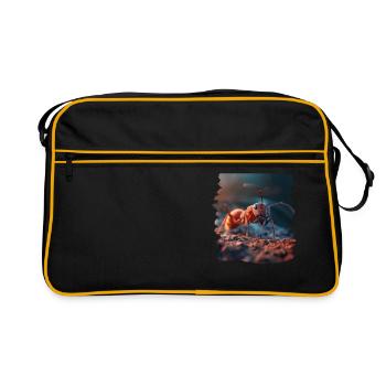 Ant ants ant - Retro Bag - black/gold - Front