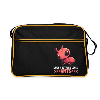 Ant ants ant - Retro Bag - black/gold - Front