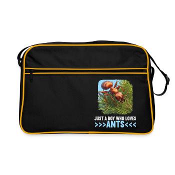 Ant ants ant - Retro Bag - black/gold - Front