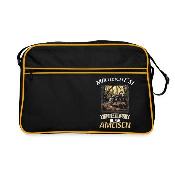 Ant ants ant - Retro Bag - black/gold - Front