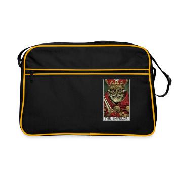 Carte de tarot L’Empereur Le Souverain - Sac Retro - noir/or - Devant